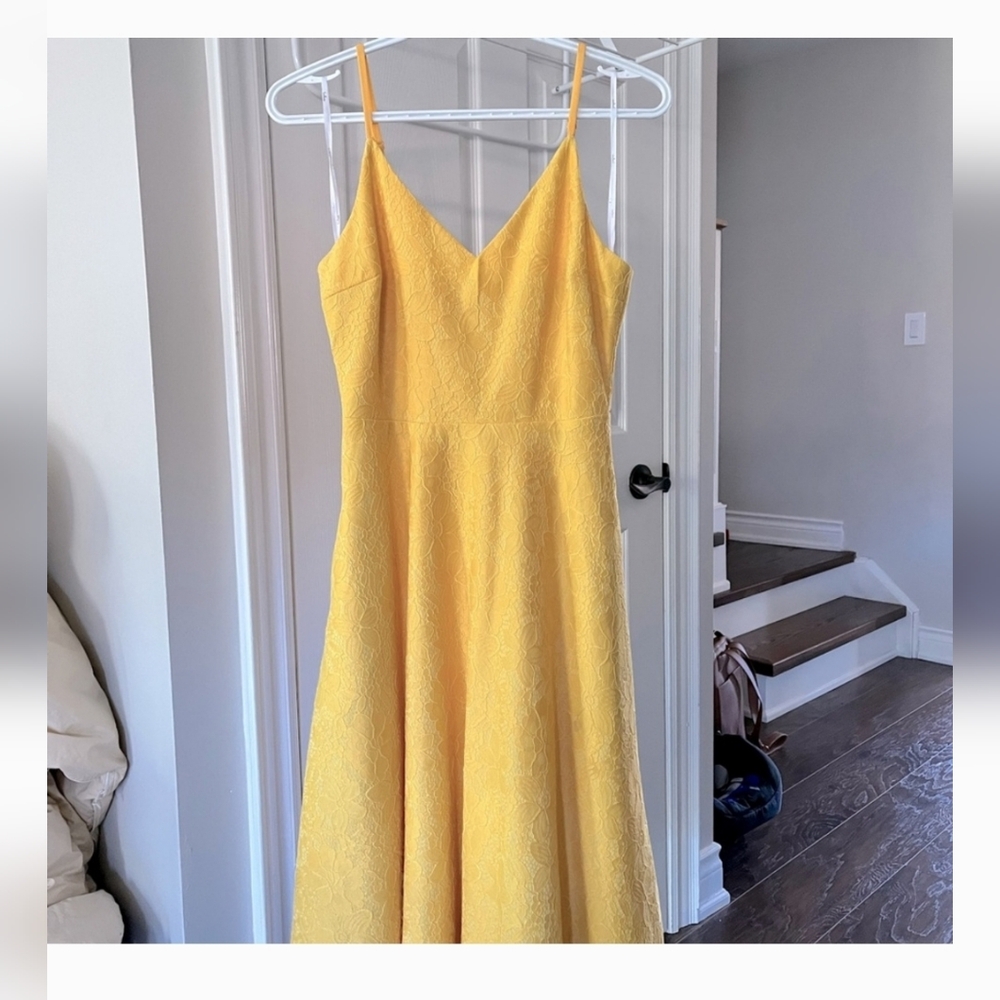 Lulus Yellow Mini Dress With Pockets